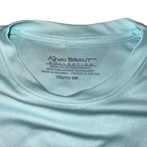 Kevin Brant Sting Ray Steve Boys Size Small Short Sleeve T-Shirts Mint Green - Picture 7 of 7